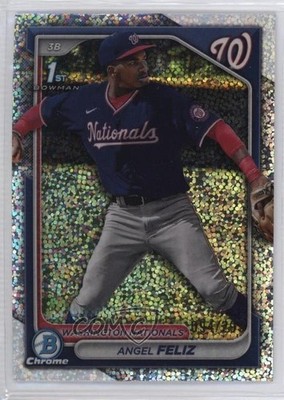 2024 Bowman Chrome Prospects Speckle Refractor 94/299 Angel Feliz #BCP-198 0w3
