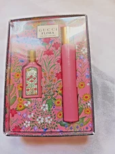 GUCCI FLORA GORGEOUS GARDENIA 2PC GIFT SET 5ml Mini Dabbler +7.ml Rollerball NIB