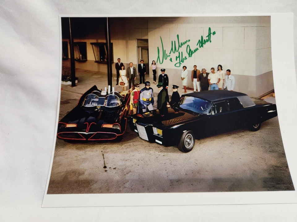 Van Williams Signed 8 x 11 Photo - The Green Hornet Reprint with the Batmobile - Image 2 of 4