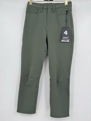FourLaps Athletic Evolve Pants Women's Sz 2 Short Thyme Stretch Outdoor Casual
