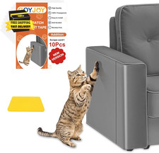 No Pins Pain 10 Pack anti Cat Scratch Furniture Protector,Single Side Couch Prot