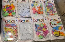 PICK 1 PACK--GIRL'S HAIR BARRETTES, Chloe PLASTIC NEW So Many To Choose From 