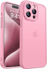 CANSHN Compatible with iPhone 15 Pro Case Phone Case Cover Pink