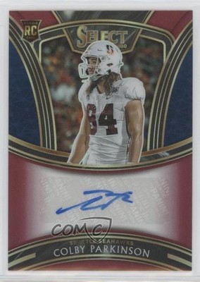 2020 Panini Select Signatures Red Prizm 8/50 Colby Parkinson Rookie Auto RC 12pq