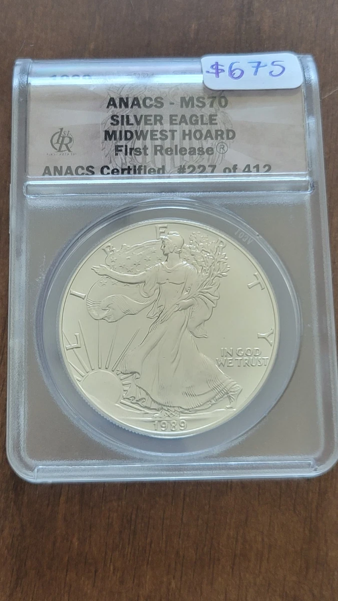 1989 American Eagle MS 70 Graded Silver Bullion Coins for sale | eBay