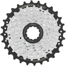 Shimano CS-HG400 7-Speed Cassette 11-28t, HG-M Compatibility, Silver, Hyperglide