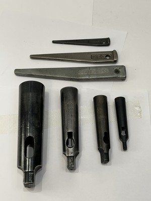 Scully & Jones  4-5, 3-4, 2-3, 1-2 Morse Taper Adapter Sleeves 4pc Set & Drifts