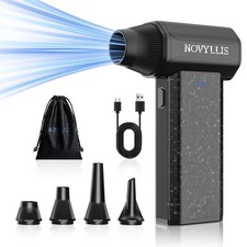 Cordless Compressed Air Duster, 150000RPM Super Power Electric Air Duster, 3-...