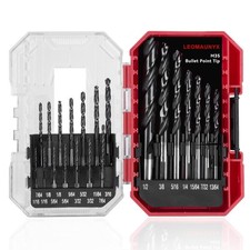 21PC Cobalt Drill Bit Set Twist Jobber Length for Hardened Metal Stainless Steel