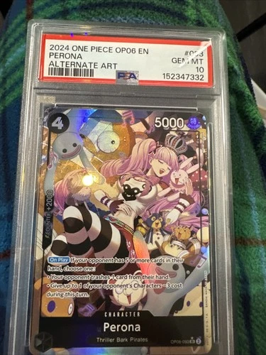 2024 One Piece OP06 EN #093 Perona Alternate Art PSA 10