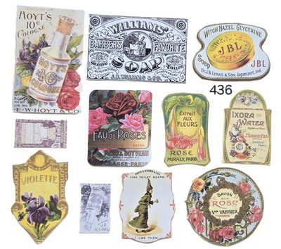 Nostalgic Soap/Perfume Labels - Set of 11 - 436