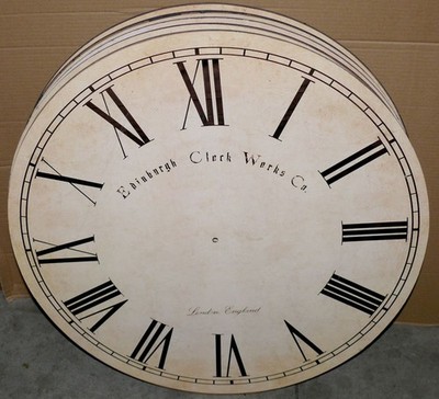 5x L.Dake en Zn XXXL London England Clock Wanduhr Holz uhrengehäuse 68cm Rund