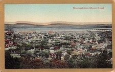 Montreal From Mount Royal Candian Canada Postcard Gold Edge