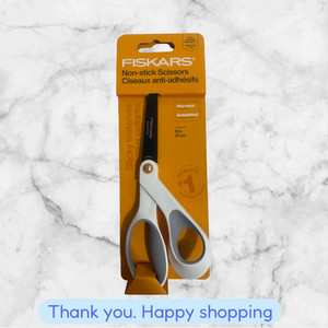 Fiskars Forbici Antiaderenti in Titanio 8" con Softgrip, Arancione e Grigio NUOVE SPEDIZIONI