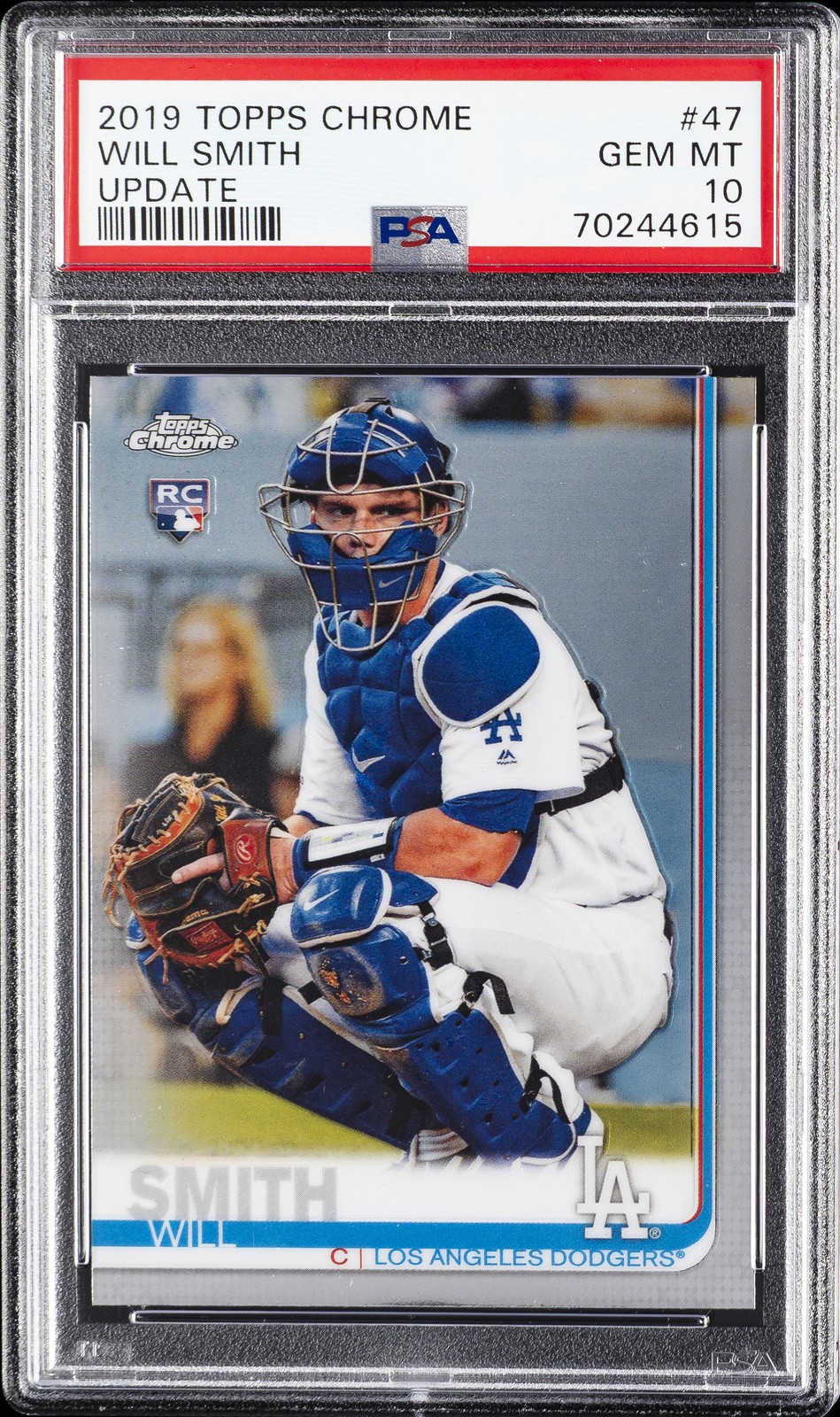 2019 TOPPS CHROME UPDATE #47 WILL SMITH ROOKIE RC PSA 10