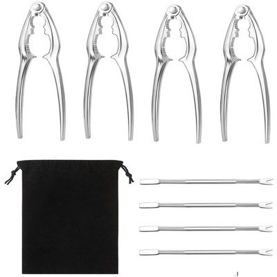 8 Pcs Seafood Tool Set,Crab Crackers and Tools Set,Crab Leg Cracker Tool