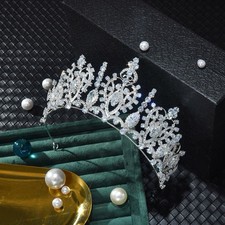 Wedding Bridal  CZ Crystal Tiara
