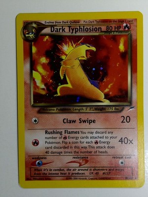 Dark Typhlosion 10/105 Holo Rare Neo Destiny Pokemon Lightly Played 10/105
