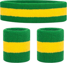 Kids Sweatbands Toddler Headband Wristband Set - Athletic Cotton Baby Sweat Band