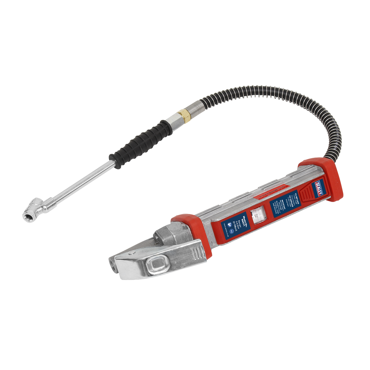 Tyre Inflator 0.5m Hose with Twin Push-On Connector