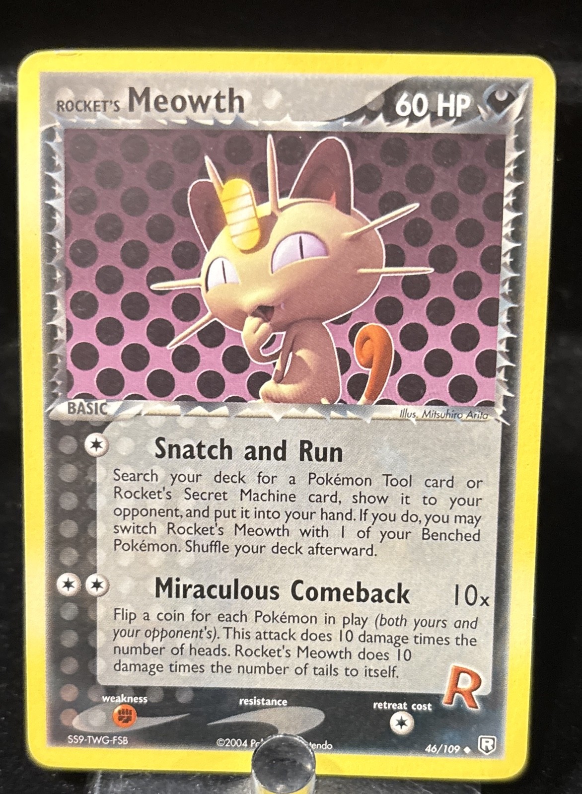 Rocket's Meowth 46/109 EX Team Rocket Returns Regular