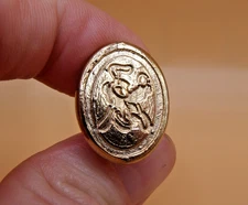 Vintage Mid-Century Goldtone Disney Pluto Sealing Wax Stamp Seal