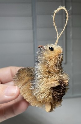 Squirrel Animal Christmas Ornament Bottle Bristle Brush Style