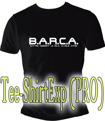 T-Shirt Barcelone Barca Real HUMOUR Maillot Foot Football - Tee Shirt S au XXL
