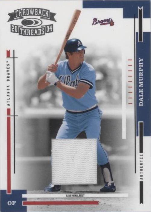 2004 Donruss Throwback Threads - Dale Murphy #201 Material /100 (MEM ...