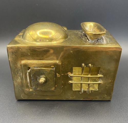 Mid 19th Century Brass Tzedakah Or Pushka Box