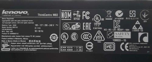 Lenovo ThinkCentre M83 10AM Desktop Computer i5-4570 3.2GHz 8GB RAM *No HDD* - Picture 2 of 9