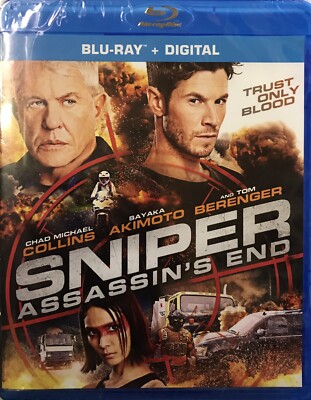 SNIPER: Assassin's End (Blu ray+Digital) NEW!! **NO SLIPCOVER**