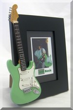 JEFF BECK Miniature Guitar Frame Green