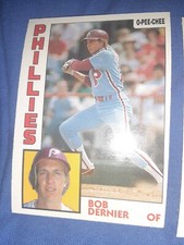 1984 O-Pee-Chee - #358 Bob Dernier PHILADELPHIA PHILLIES BASEBALL MVP HOF MLB