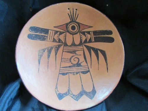 Hopi 1960's Violet Huma  Plate Very Rare