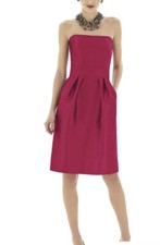 Alfred Sung D614 Cocktail/ Bridesmaid Dress, Size 18, NWT, Removable Straps