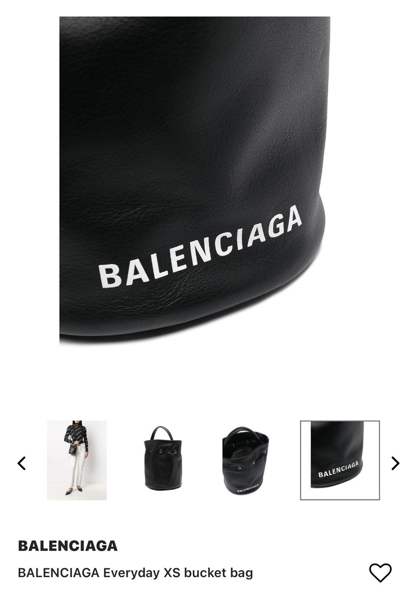 Balenciaga Leather Everyday Bucket Bag | eBay