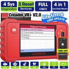 Genuine LAUNCH X431 Creader VII+ 7 Plus Code Reader OBDII Scanner ABS SRS Engine