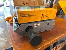 Kodak EKTAGRAPHIC III AMT projector w/ lens, Navitar BrightLight, w/ slide tray