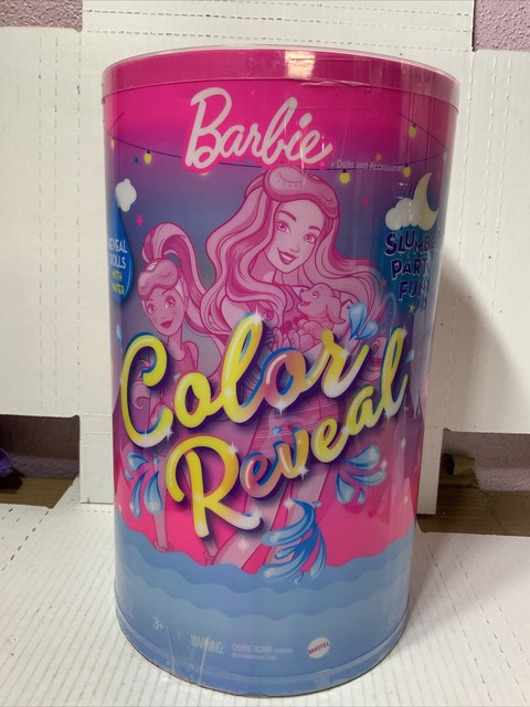 Barbie Color Reveal Slumber Party Fun Set 50 Surprises Including 2 ...