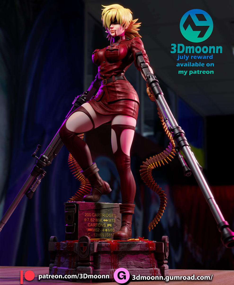 Seras Victoria Figure 1/6 Scale Resin Model Garage Kit (Hellsing