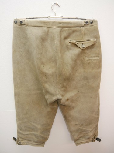 Sämisch Elch Lederhose arbeiten oder wandern Kniebund Säckler Handarbeit Gr.50 - Bild 5 von 8
