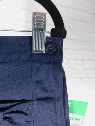 Classroom Navy Scooter Skirt Size 10.5 Plus Bow Stretch Uniform - Picture 6 of 14