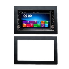 Double 2-din Frame Stereo Radio Fascia Dvd Panel Parts Car Interior Accessories