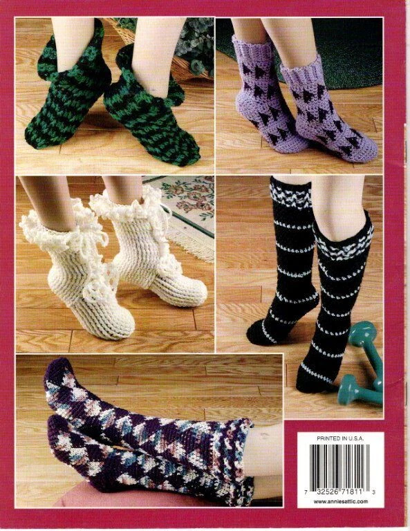 ANNIE'S ATTIC CROCHET SUPER SIMPLE SLIPPERS 8 DESIGNS - Image 2 of 2