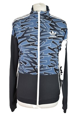 Adidas Trainingspullover blau Gr. XS Jungen Full Zip 100% Polyester Outdoor