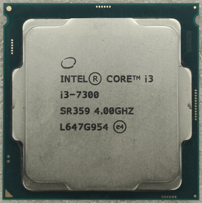 Intel Core i3-7300 SR359 4.00GHz Dual Core LGA1151 4MB Processor CPU