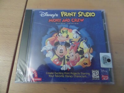 Disney's Print Studio Mickey and Crew Deluxe Edition PCCD WIN. 9598 NEW SEALED
