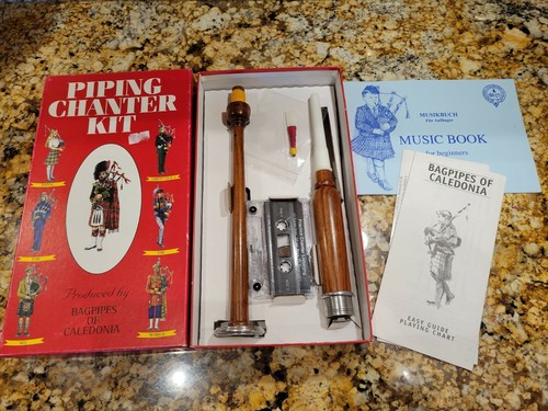 Piping Chanter Kit/Caledonia Bagpipes Box Set - Picture 3 of 6