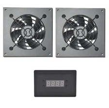 PROCOOL AVX-280T Dual Fan Temp controlled Cabinet Fan system 